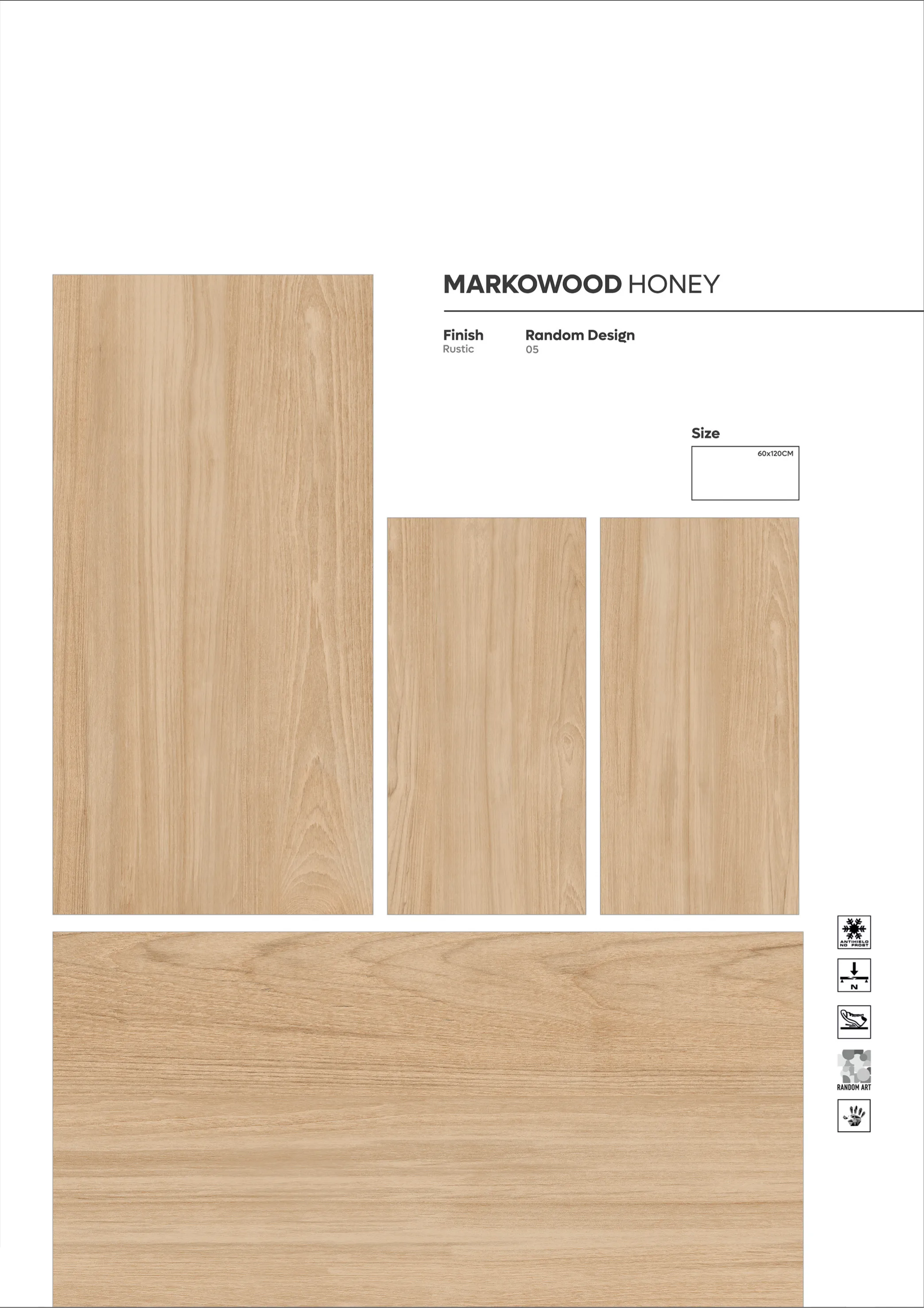 WOODEN SERIES - Design 9 - 600x1200mm Wood
