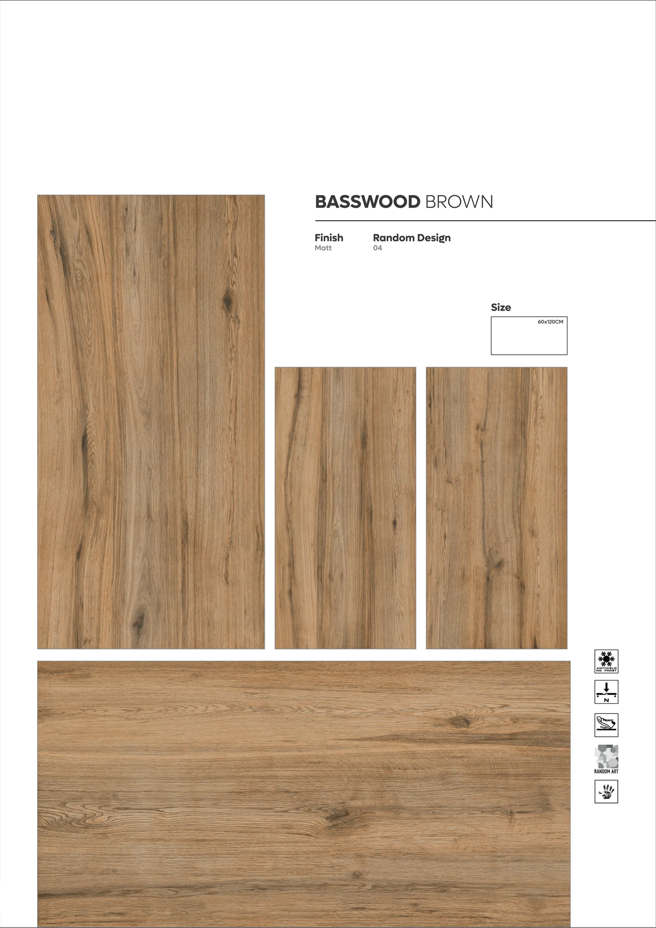 WOODEN SERIES - Design 14 - 600x1200mm Wood
