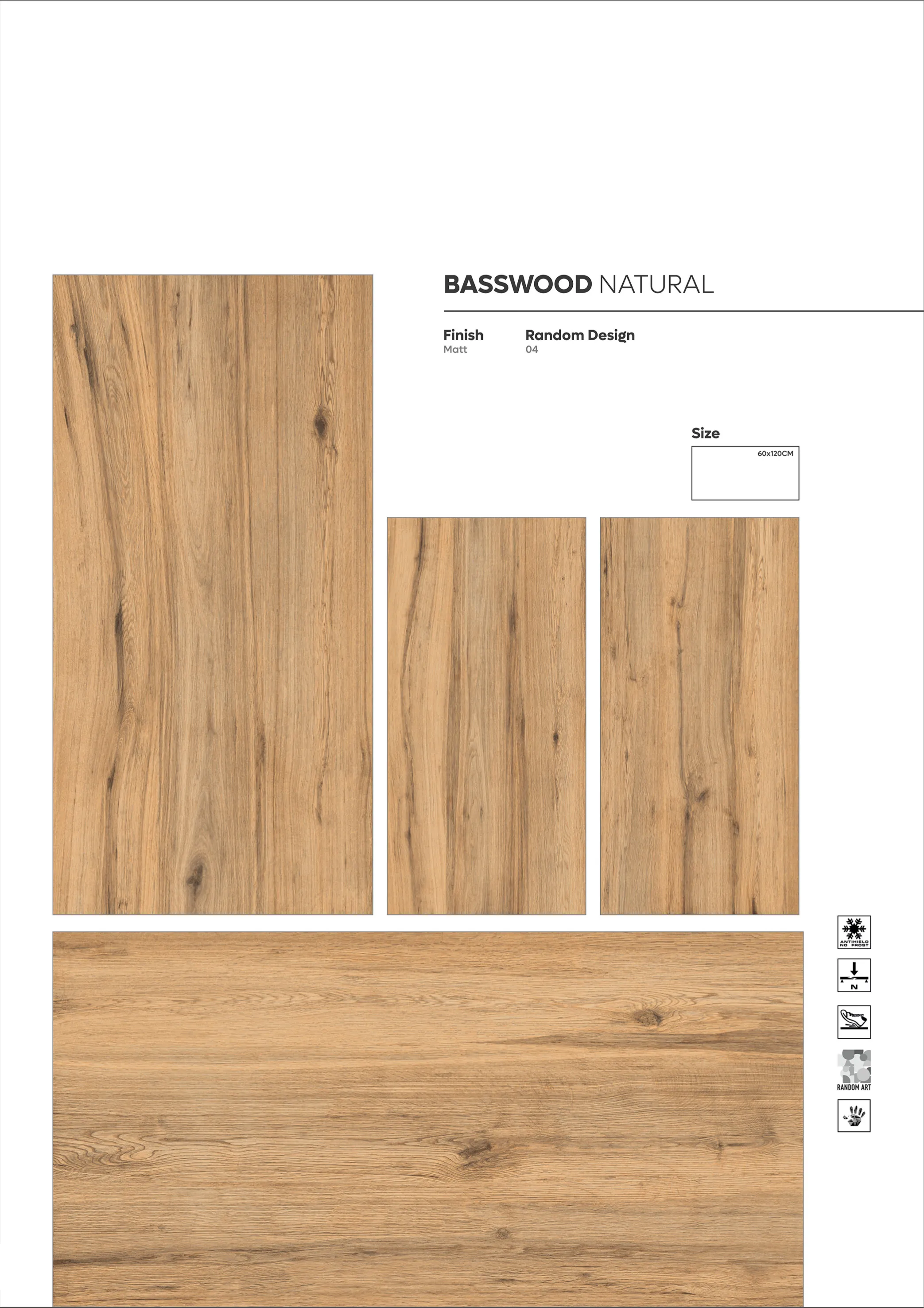 WOODEN SERIES - Design 15 - 600x1200mm Wood