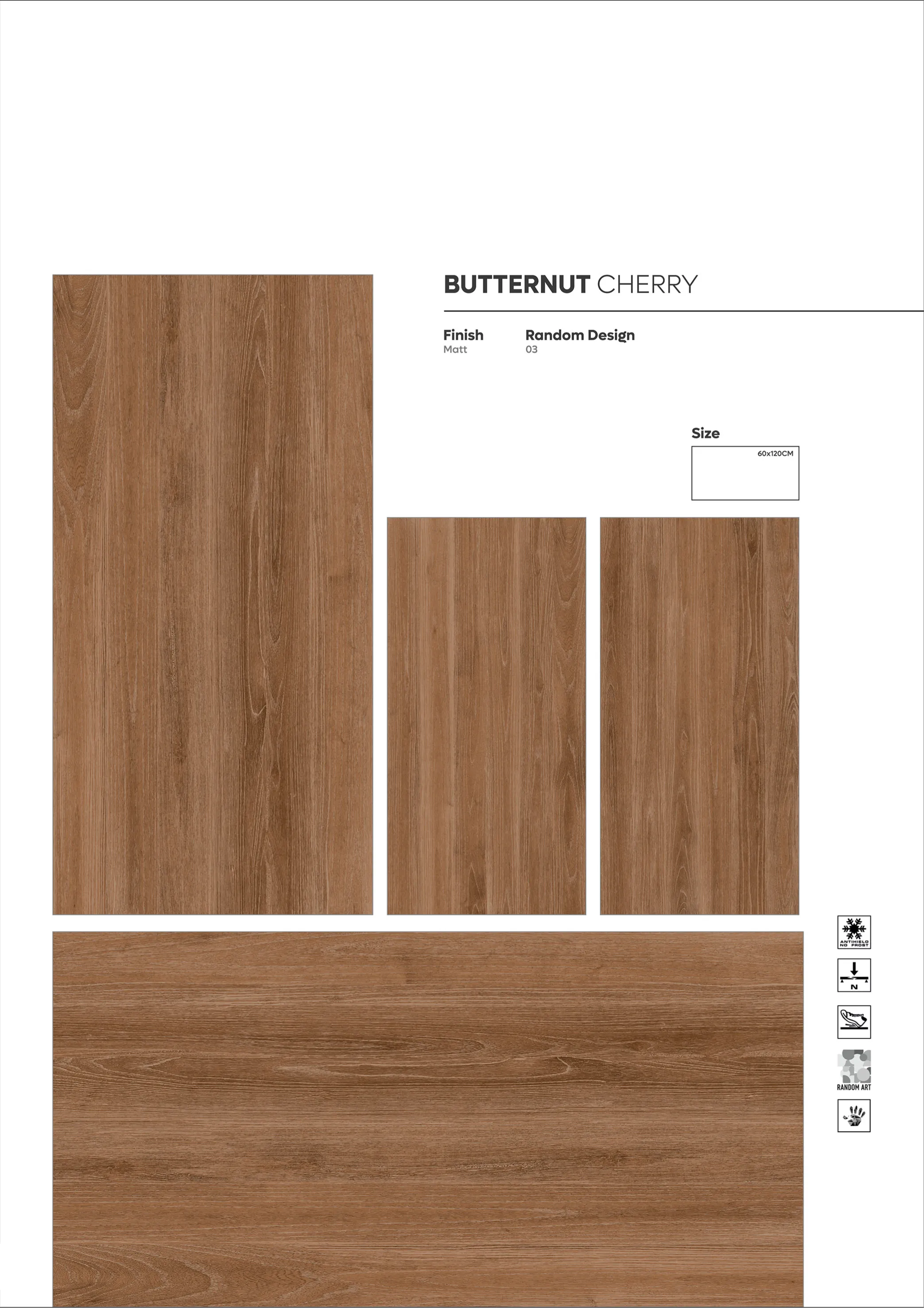 WOODEN SERIES - Design 16 - 600x1200mm Wood