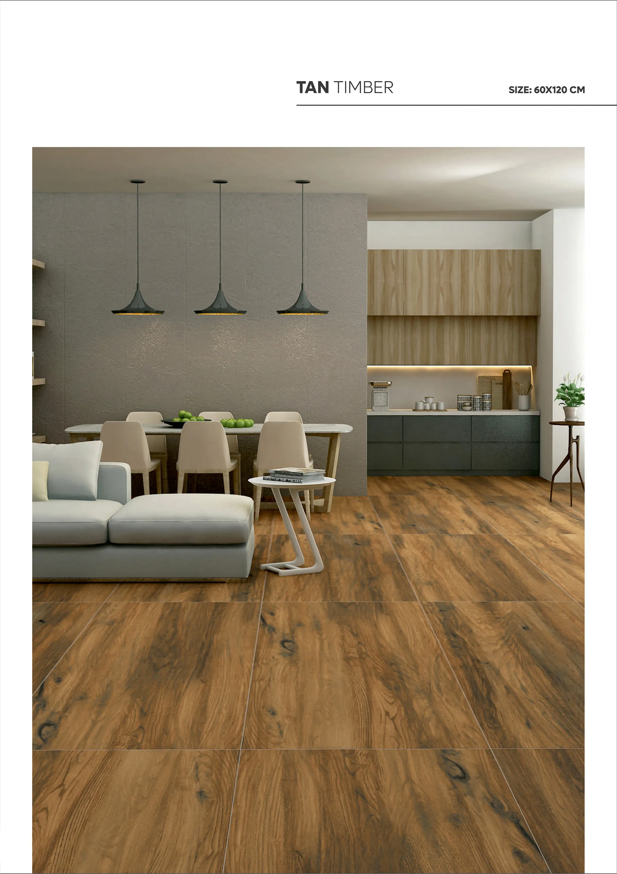 WOODEN SERIES - Design 19 - 600x1200mm Wood
