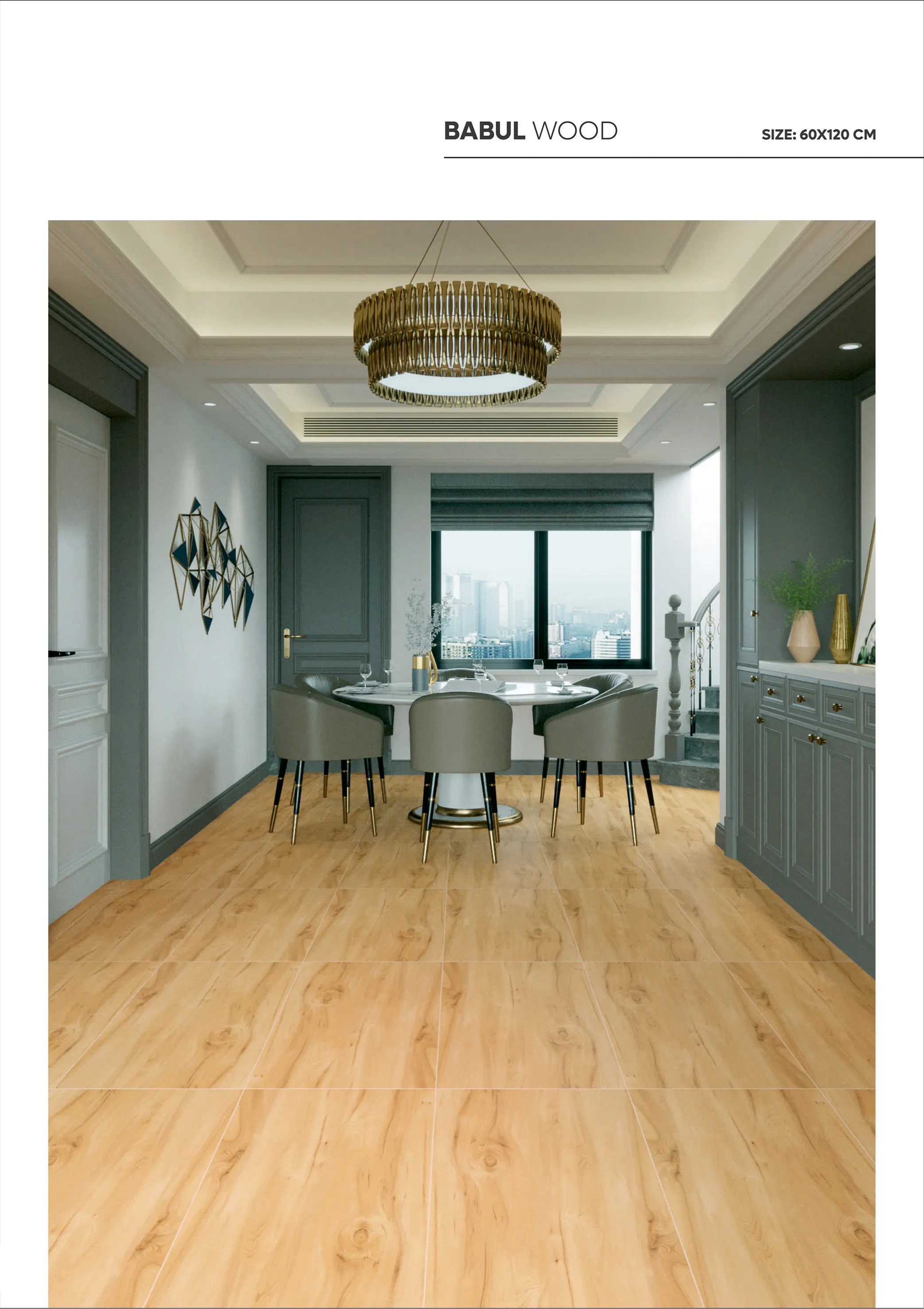 WOODEN SERIES - Design 22 - 600x1200mm Wood