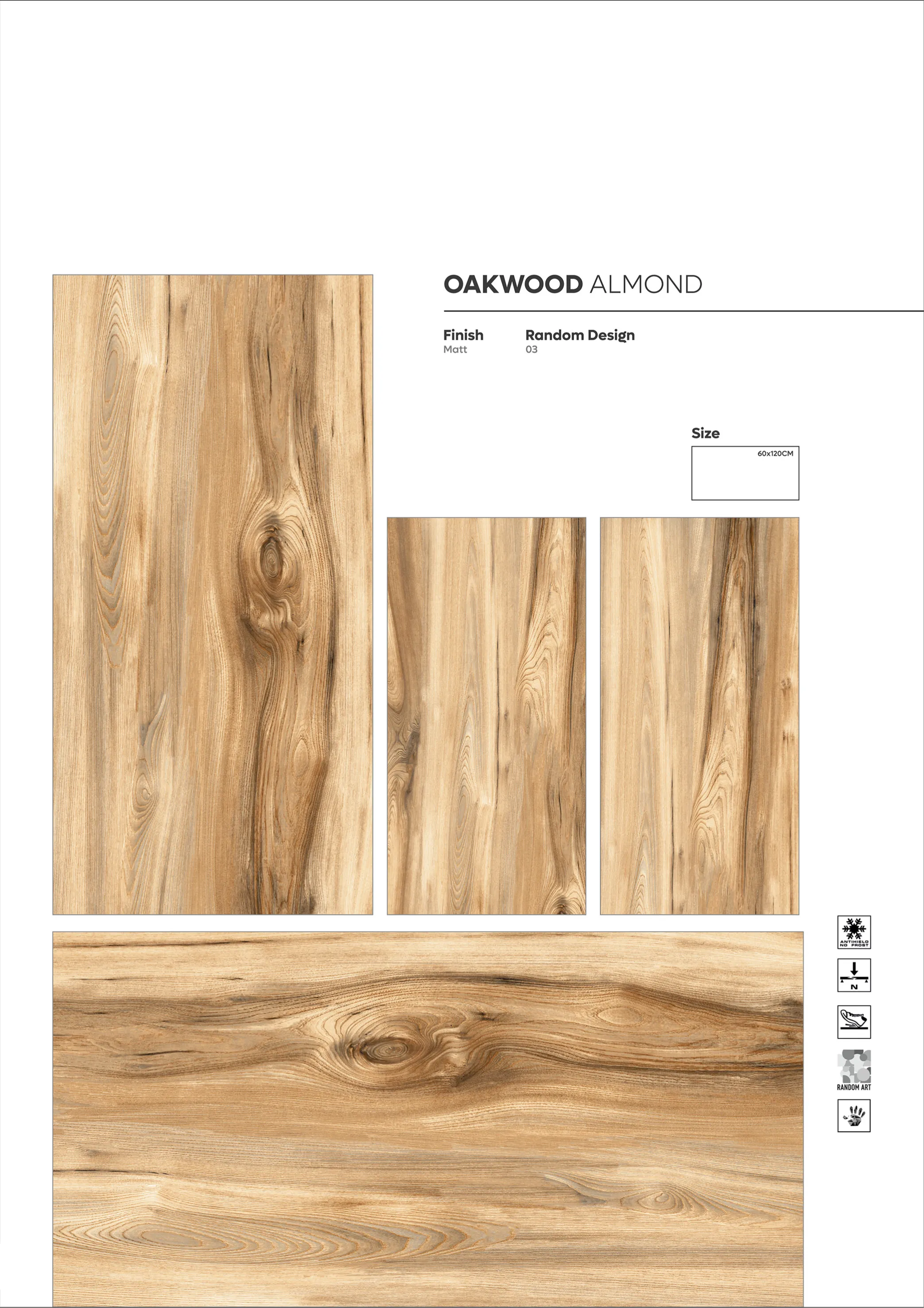 WOODEN SERIES - Design 29 - 600x1200mm Wood