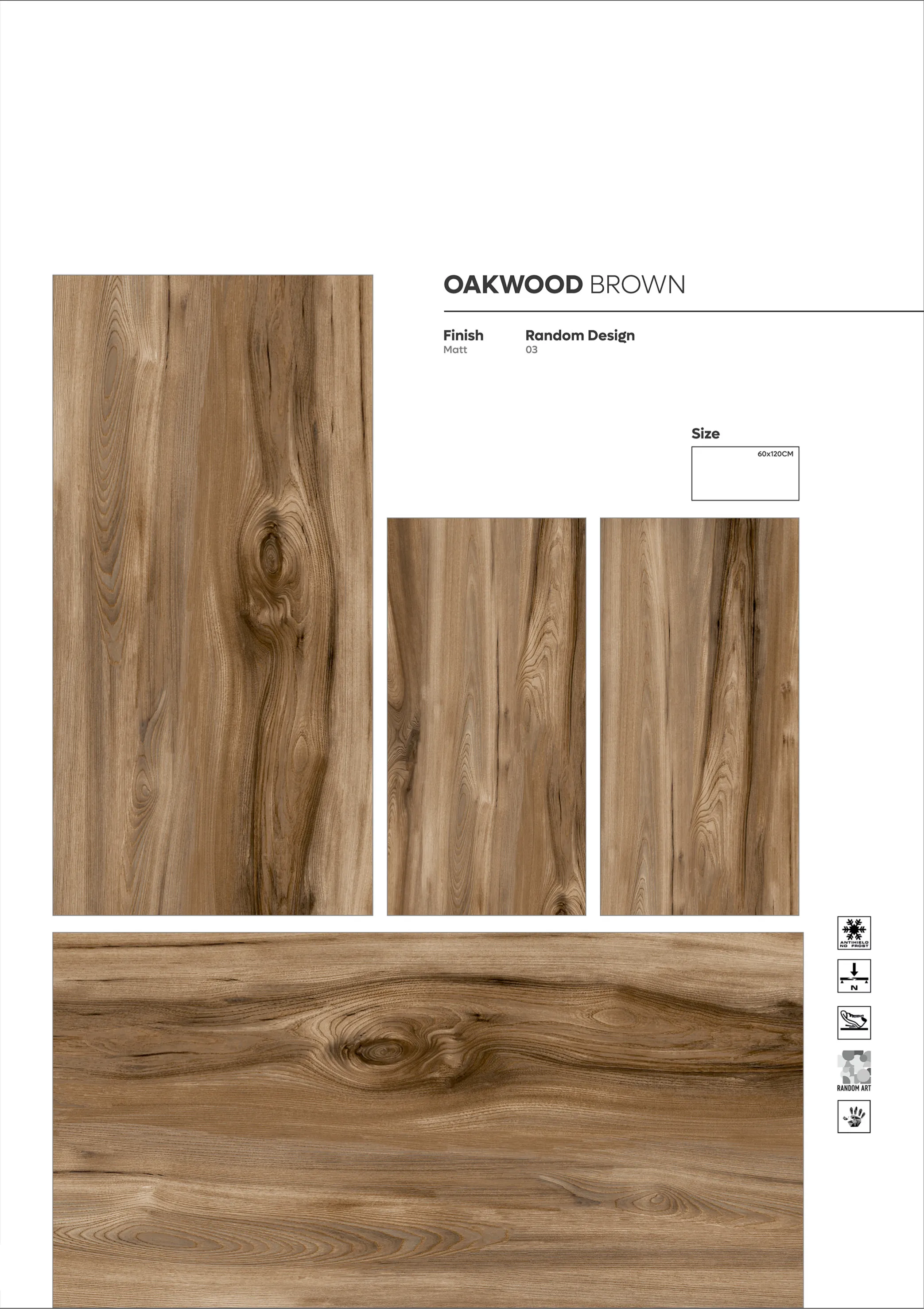 WOODEN SERIES - Design 31 - 600x1200mm Wood