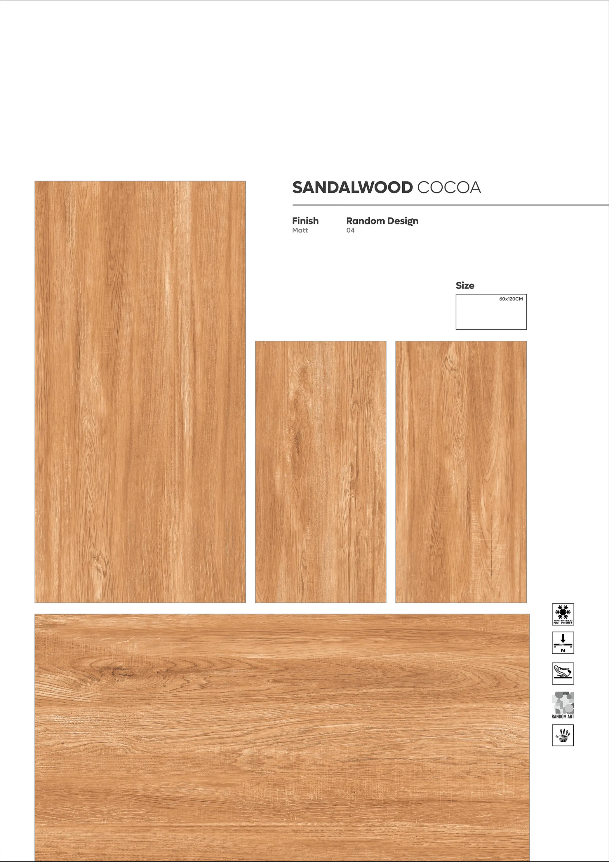 WOODEN SERIES - Design 37 - 600x1200mm Wood